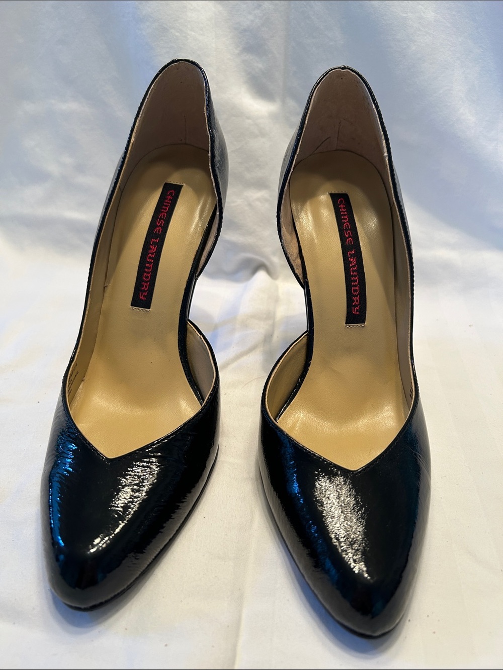Chinese Laundry Black Patent Pointed D'Orsay Pumps